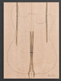 Curly Maple electric guitar top