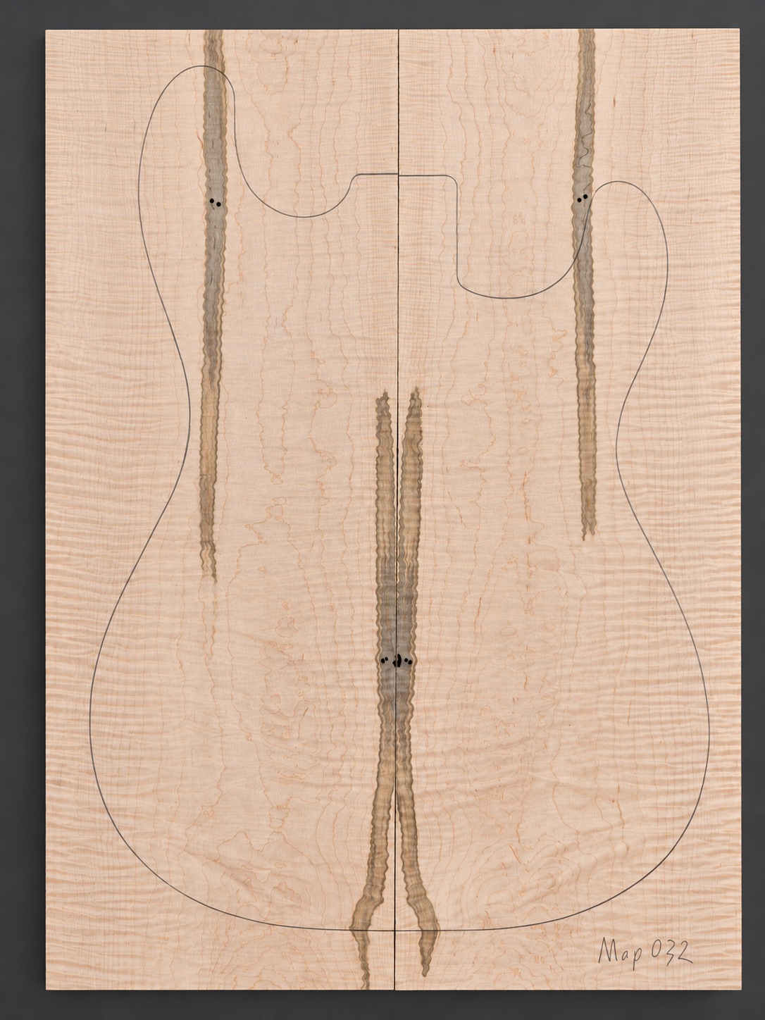 Curly Maple electric guitar top