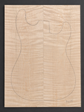 Curly Maple electric guitar top