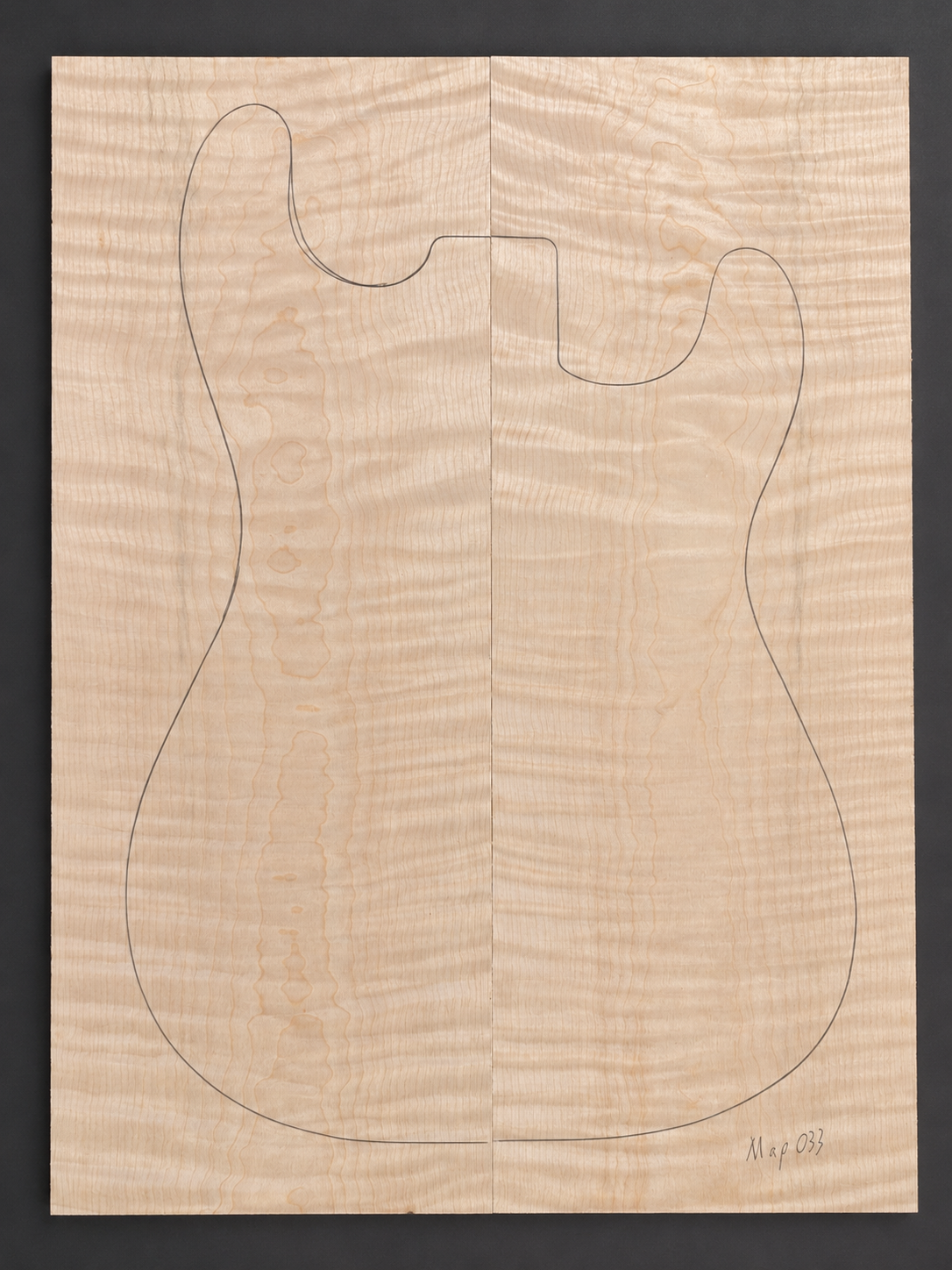 Curly Maple electric guitar top