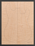 Curly Maple electric guitar top