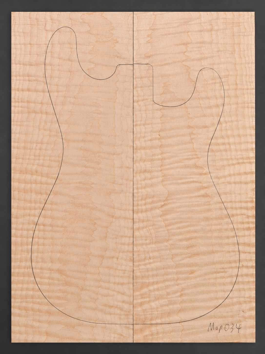 Curly Maple electric guitar top