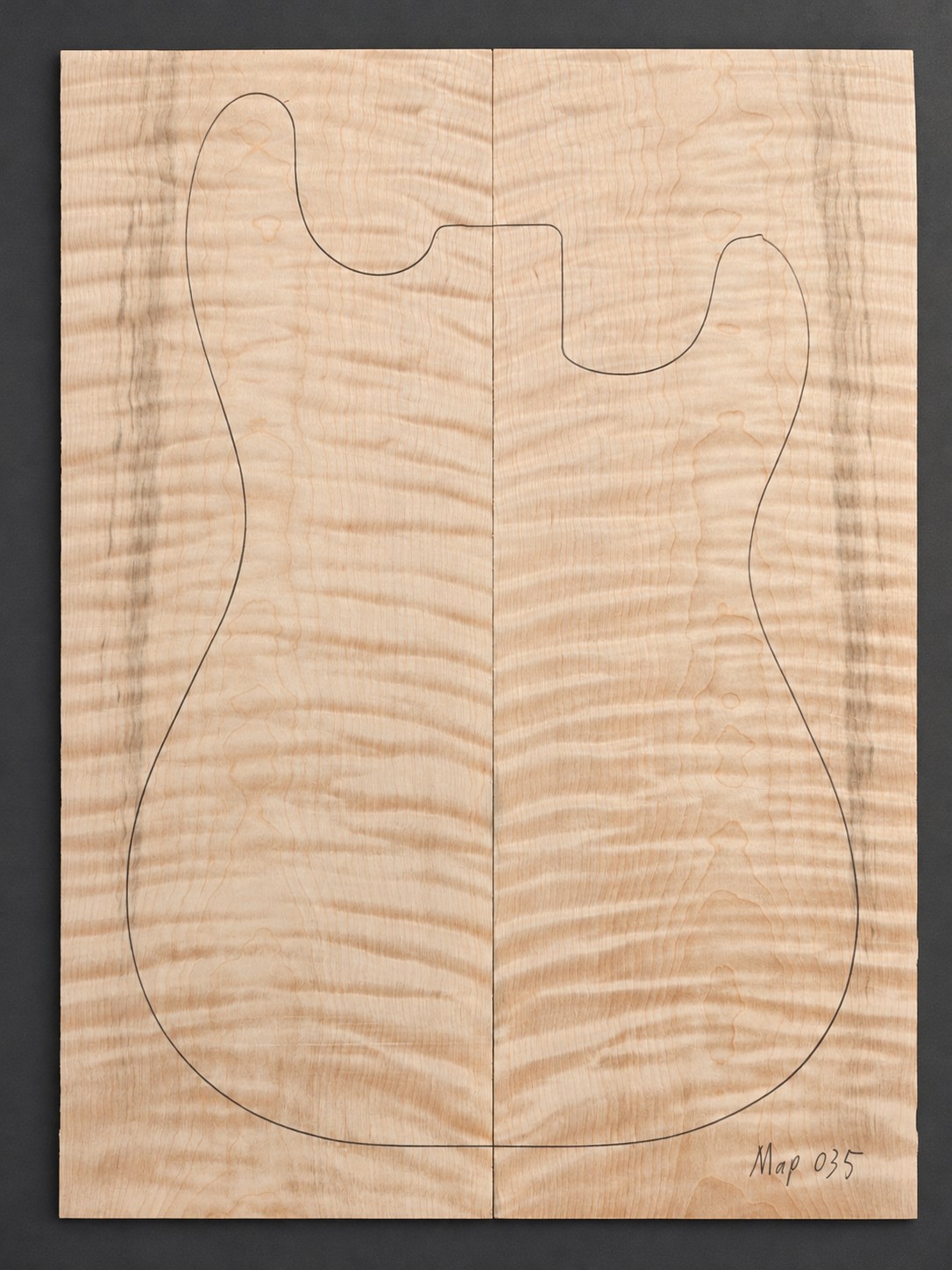 Curly Maple electric guitar top