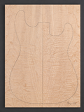 Curly Maple electric guitar top