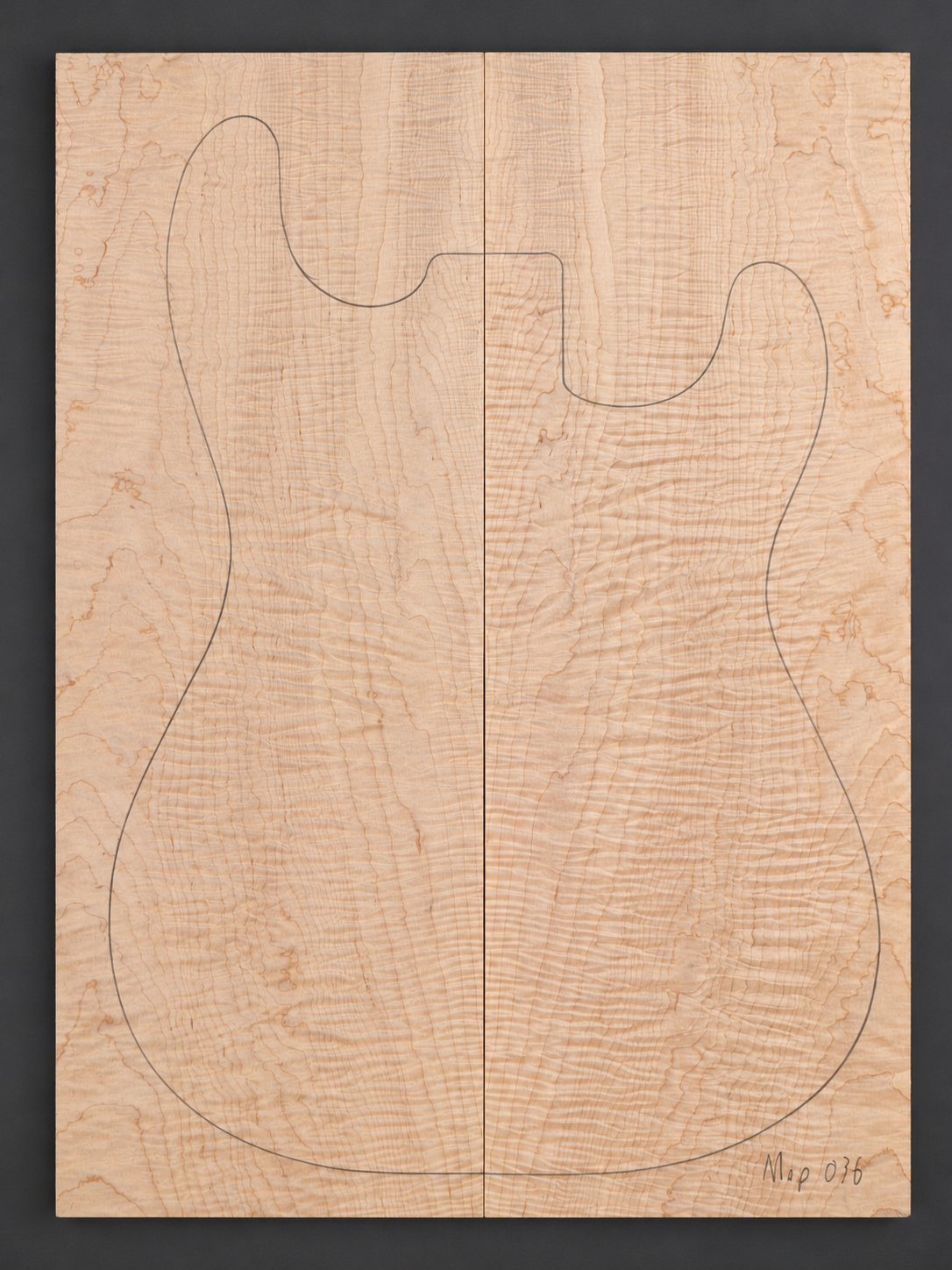 Curly Maple electric guitar top