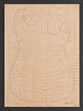 Curly Maple electric guitar top