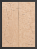 Curly Maple electric guitar top