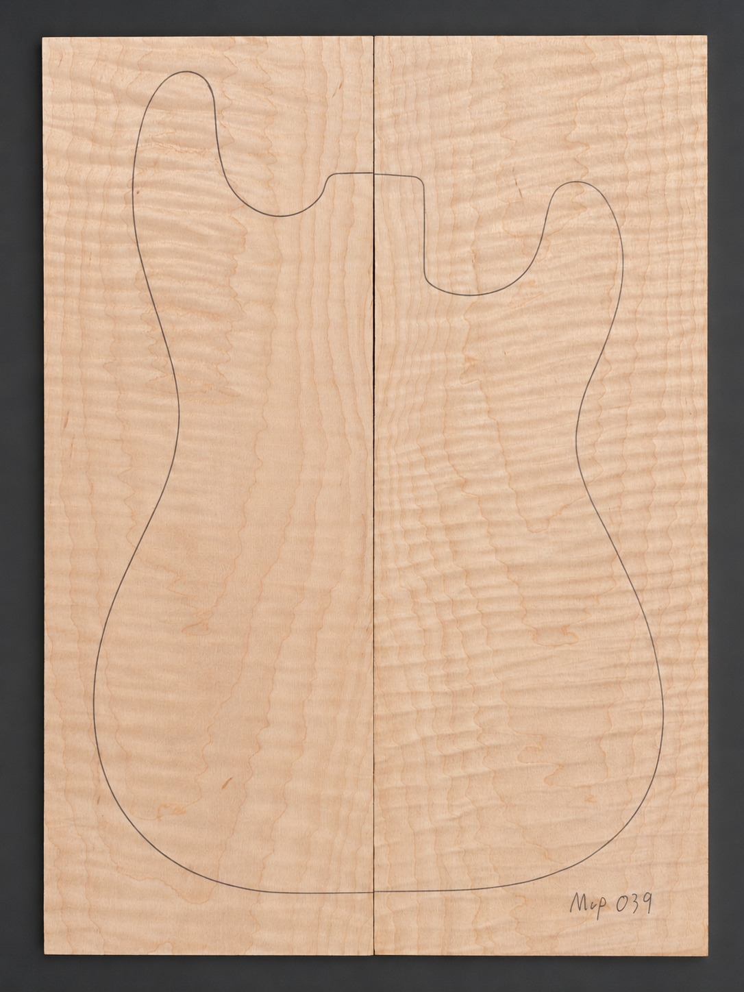 Curly Maple electric guitar top