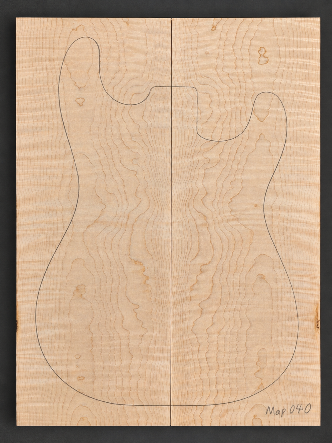 Curly Maple electric guitar top