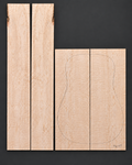 Bookmatched figured maple acoustic guitar back and side set 017