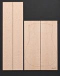 Bookmatched figured maple acoustic guitar back and side set 029