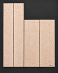 Bookmatched figured maple acoustic guitar back and side set