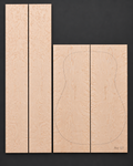Bookmatched figured maple acoustic guitar back and side set 025