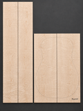 Bookmatched figured maple acoustic guitar back and side set 004
