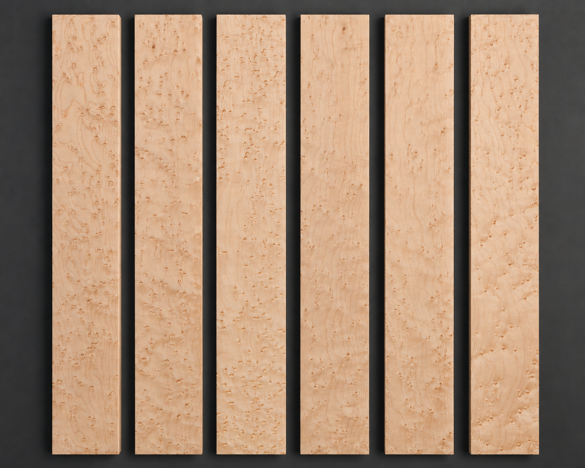 Birdseye Maple Guitar Fingerboard Blank
